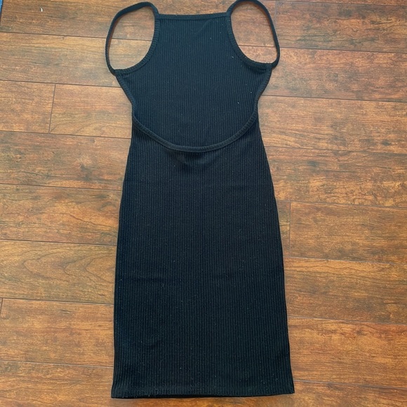 Black bodycon ribbed backless Community dress (purchased from Aritzia). Size M. - Picture 2 of 3